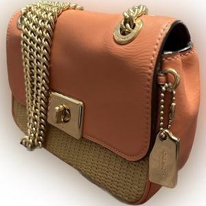 Coach shoulder or crossbody bag perfect for summer